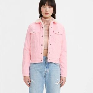 Levi’s Sherpa Trucker Jacket Pink 🌸